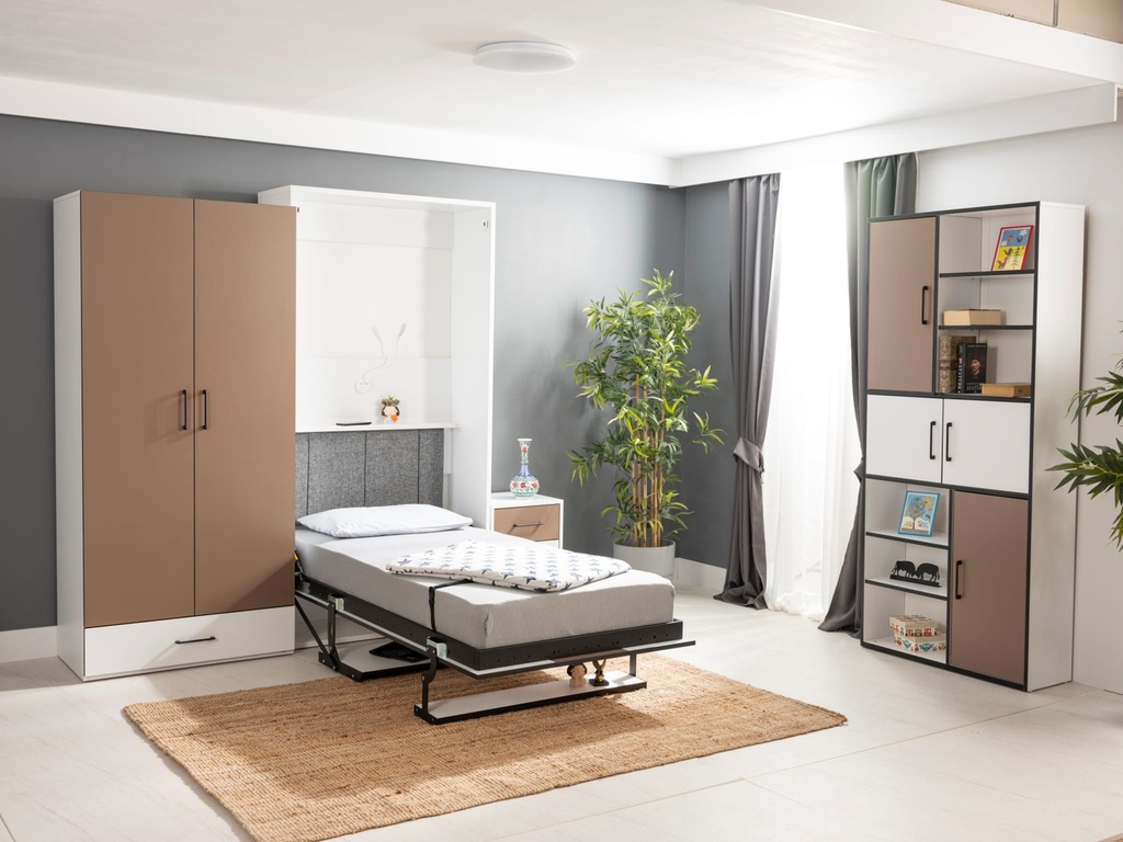 Lit escamotable verticale 1 place
