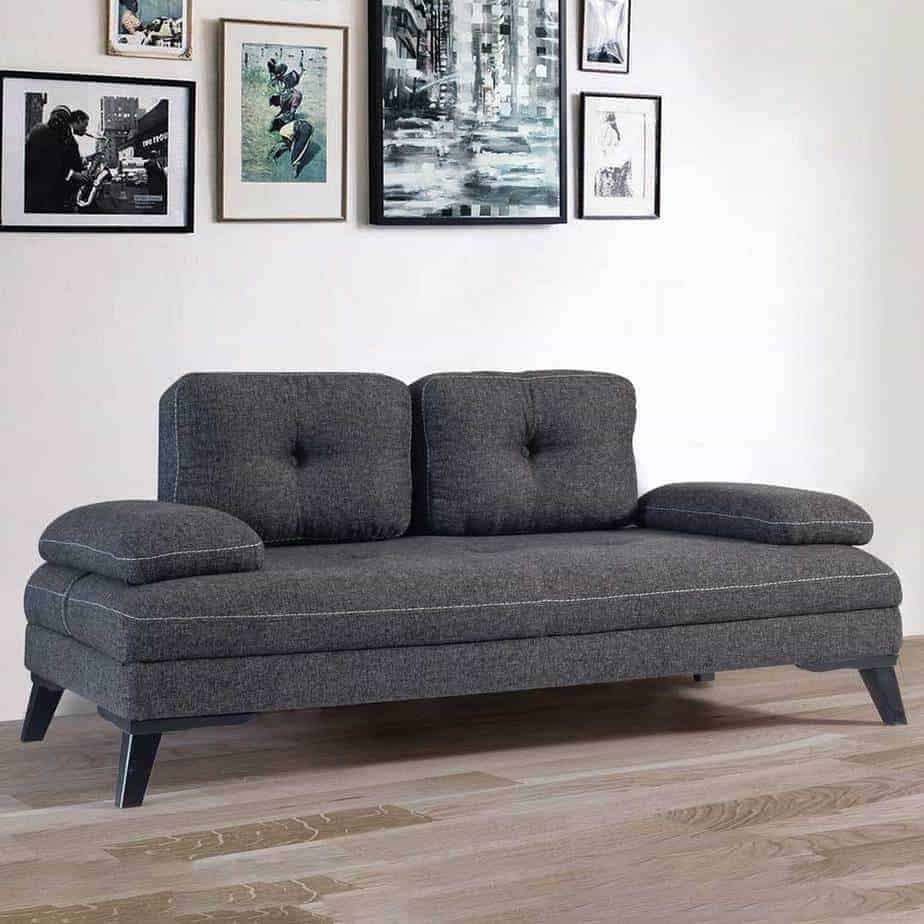 Canapé scandinave 2 places avec accoudoirs amovibles