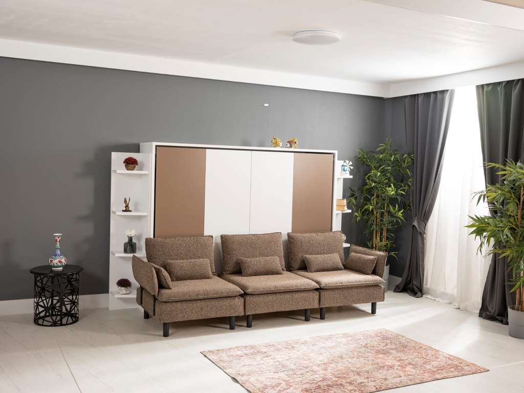 Lit escamotable horizontal XL 2 places