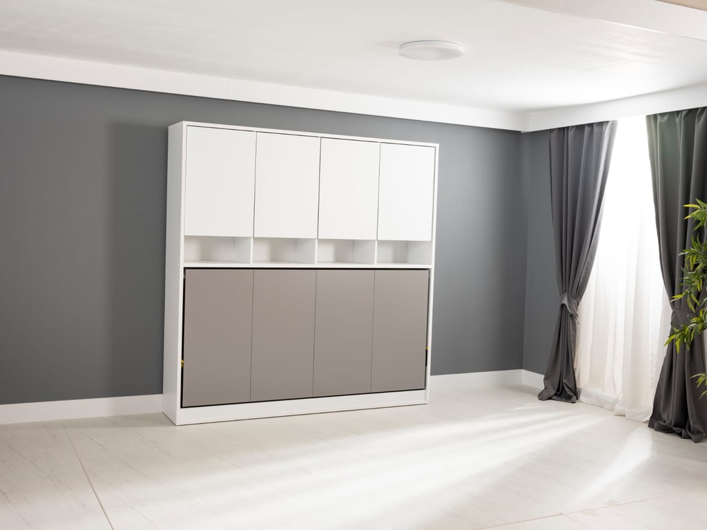 lit escamotable horizontal optimal une place armoire
