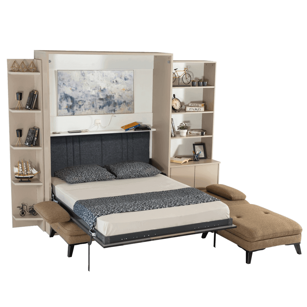 Lit escamotable vertical XL 2 places