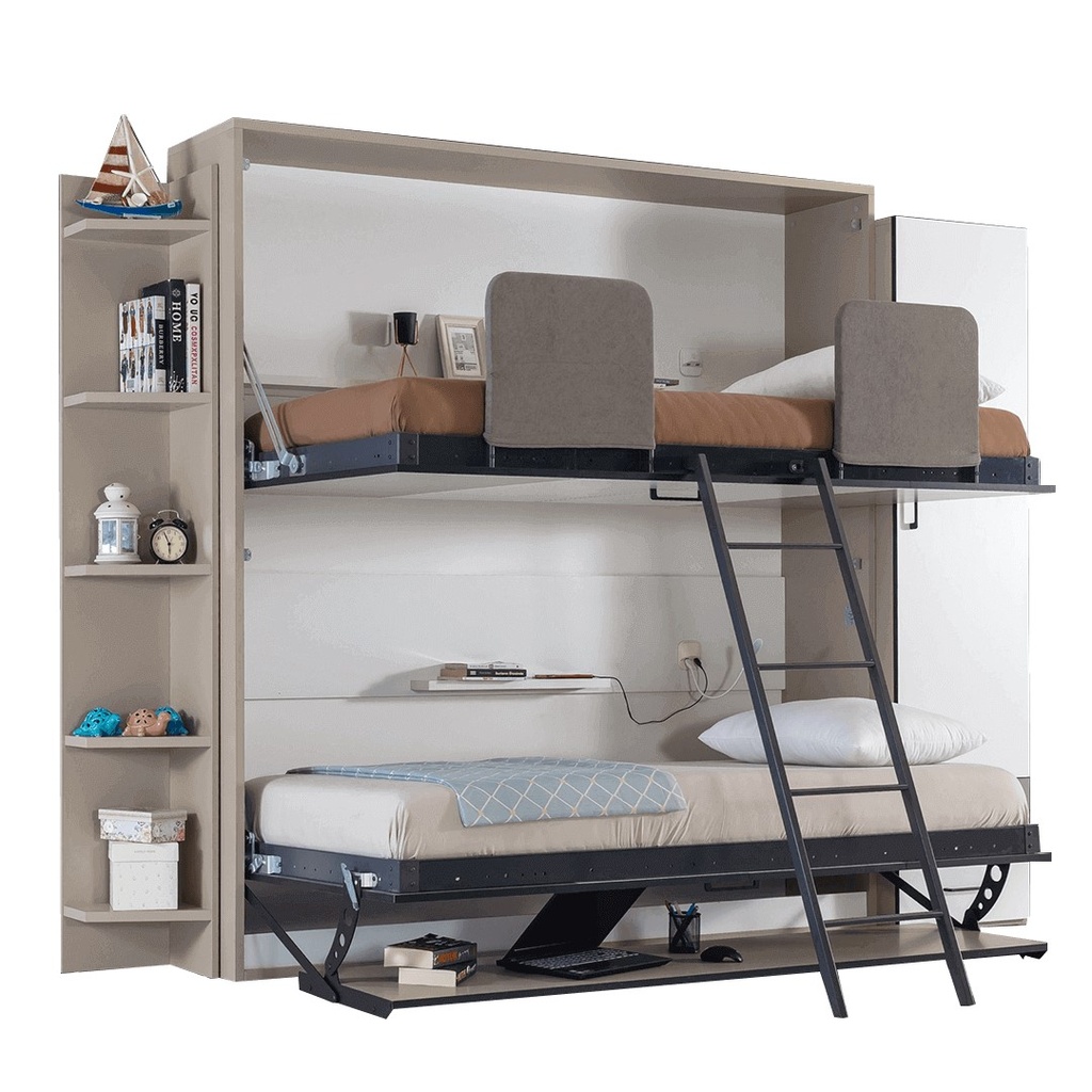 Lit escamotable superposé horizontal optimal