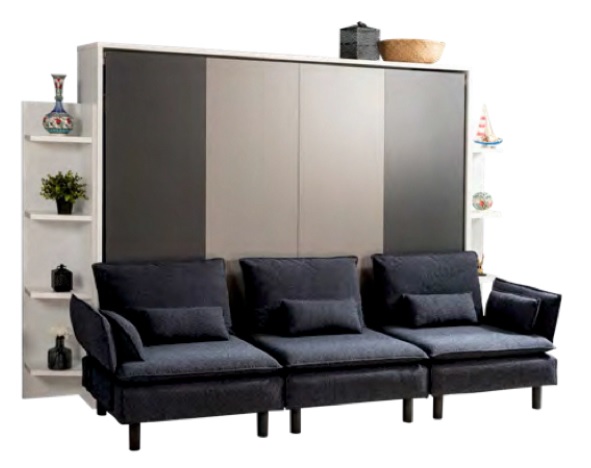 Lit escamotable horizontal XL 2 places