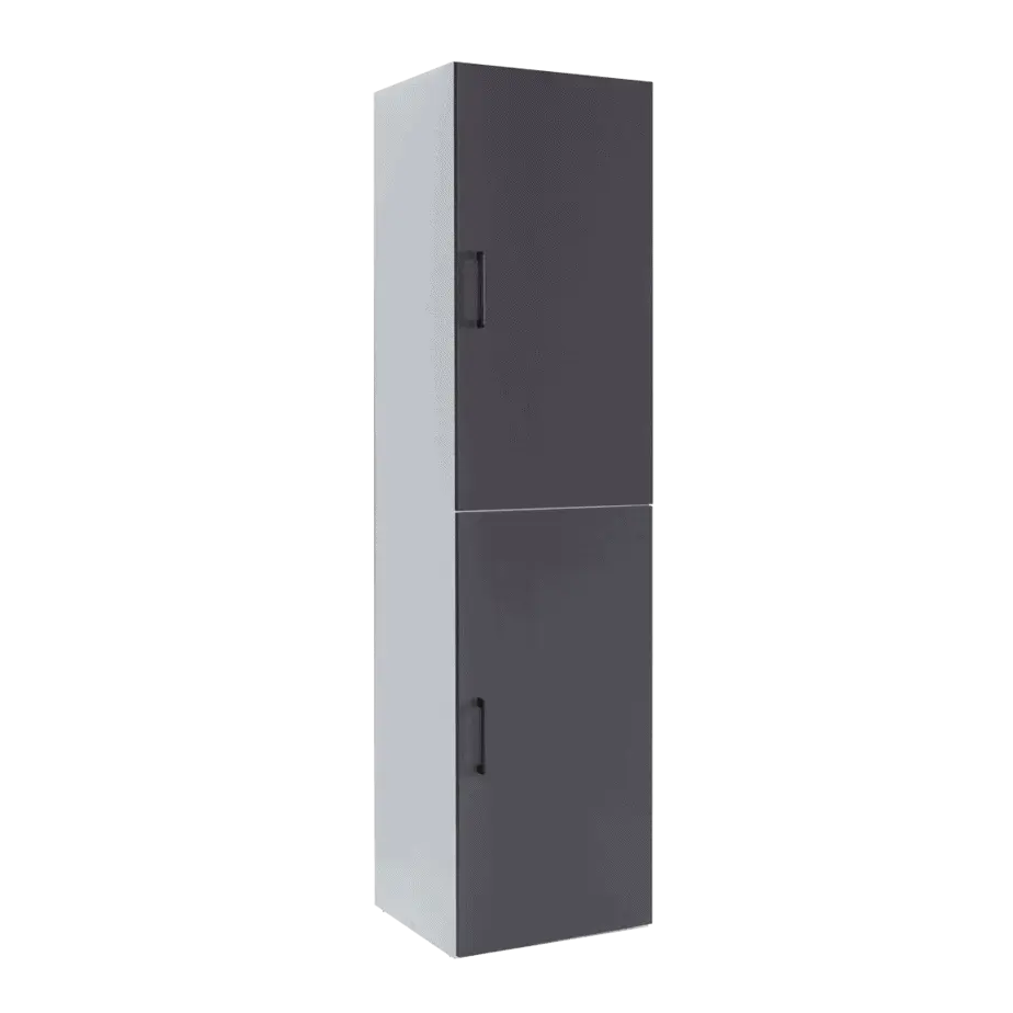 Armoire colonne verticale 2 portes battantes