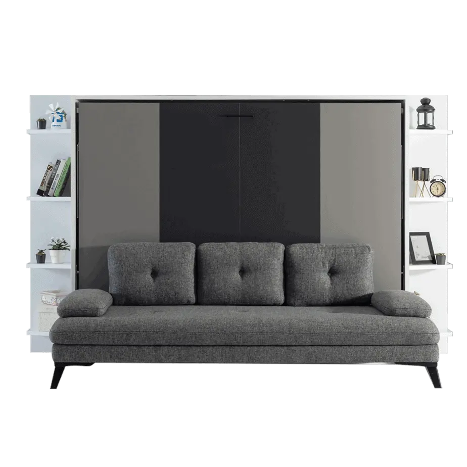 Lit escamotable horizontal 2 places
